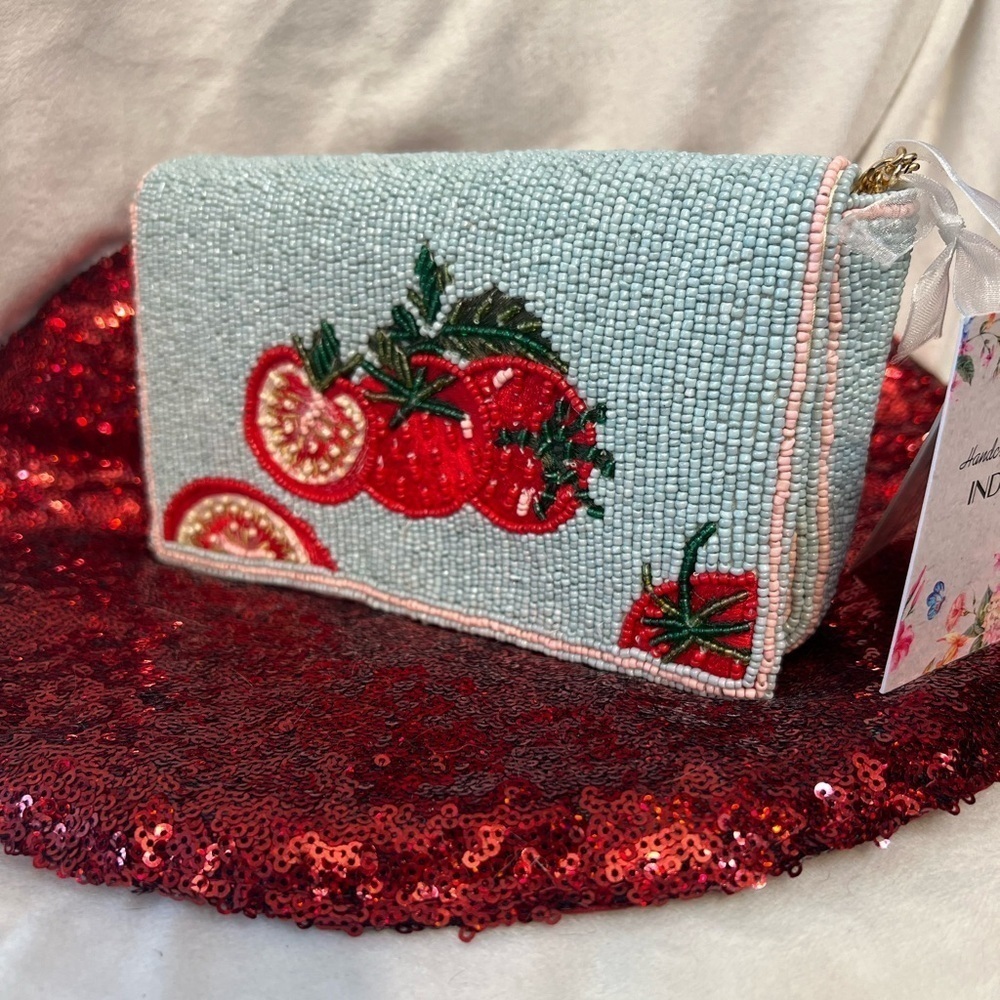 🍅MADE IN INDIA BEAUTIFUL VIRAL Handmade
Tomato Beaded Sling Bag-NWT🍅 - Picture 8 of 15